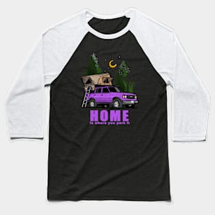 Purple Land Cruiser - Home is where you park it Land Cruiser Baseball T-Shirt